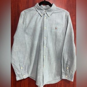 RL Grey button up